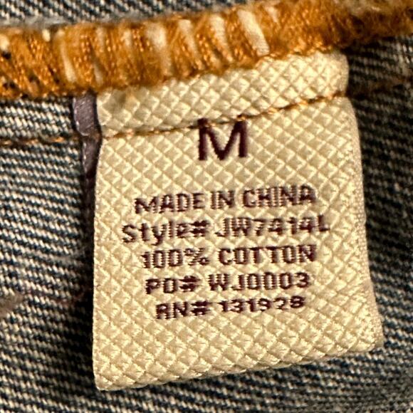 Wishlist Womens Medium Lightly Distressed Cotton Denim Jacket - Picture 4 of 6